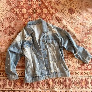 Free People Light Blue Denim Jacket